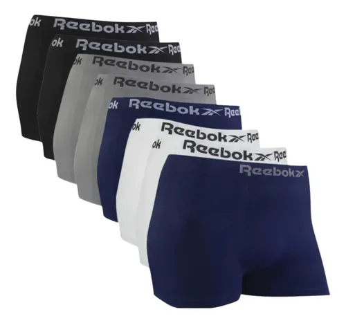 Kit 6 Cuecas Boxer Reebok Microfibra Sem Costura Original