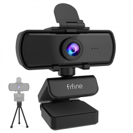 Webcam FIFINE K420 1440p 2K QHD Com Microfone