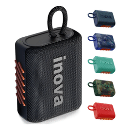 Inova Caixa De Som Mini Bluetooth Tws Grave Potent Com Radio