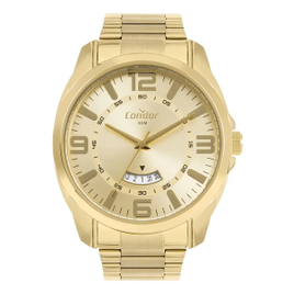 Relógio Condor Dourado Aço
