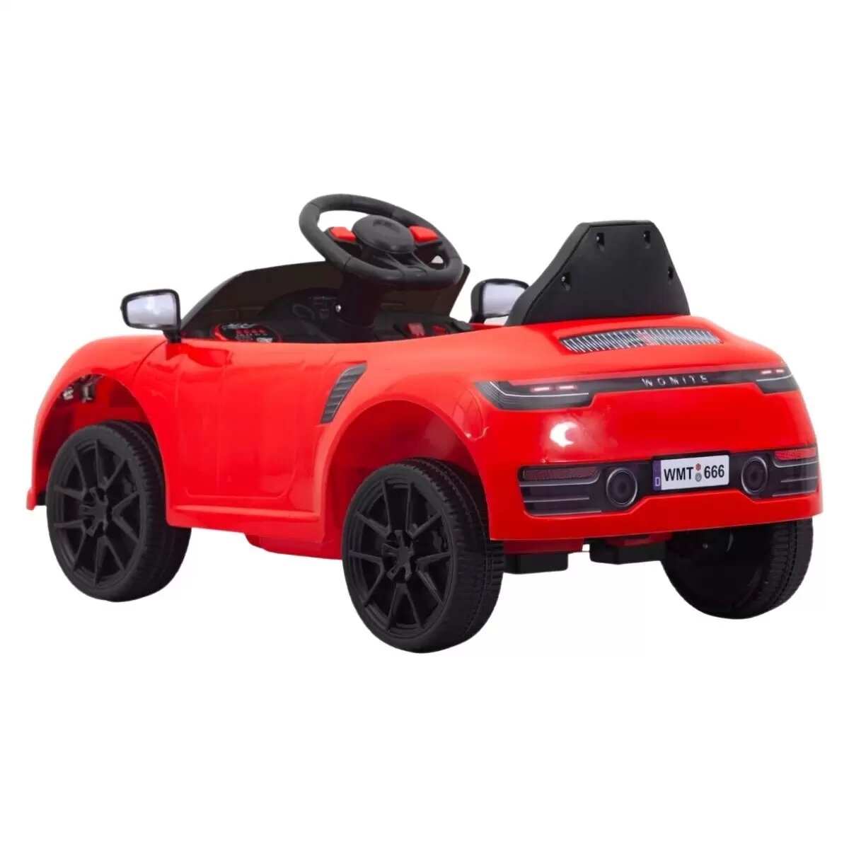 Carrinho Elétrico Infantil Porsche 12V Bang Toys Vermelho Controle Remoto