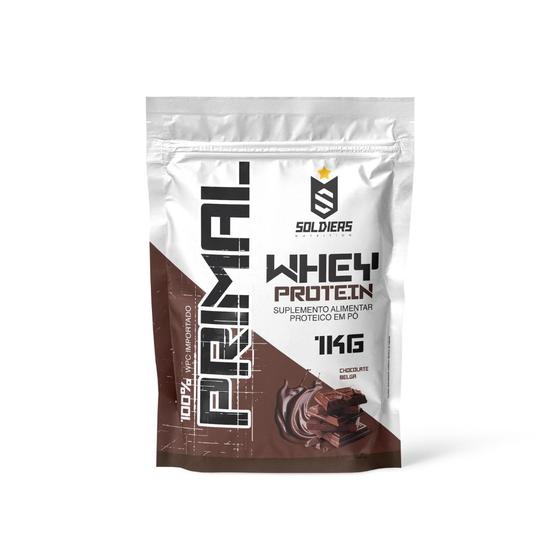 Whey Protein Primal 1kg Importado Soldiers Nutrition Suplemento Proteína Muscular