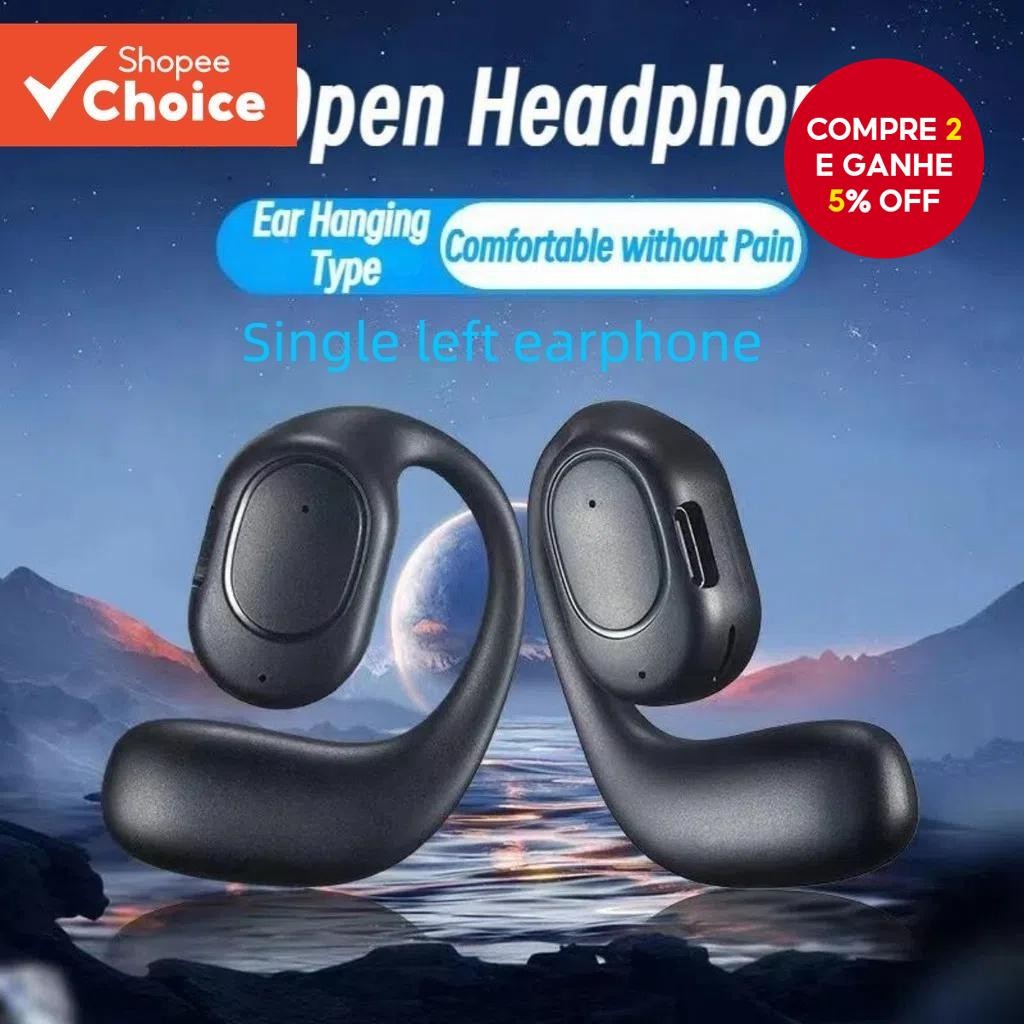 OWS KY2 Fones De Ouvido Únicos Bluetooth Sem Fio Grande Capacidade Controle Toque Na Orelha Negócios Esporte Música F