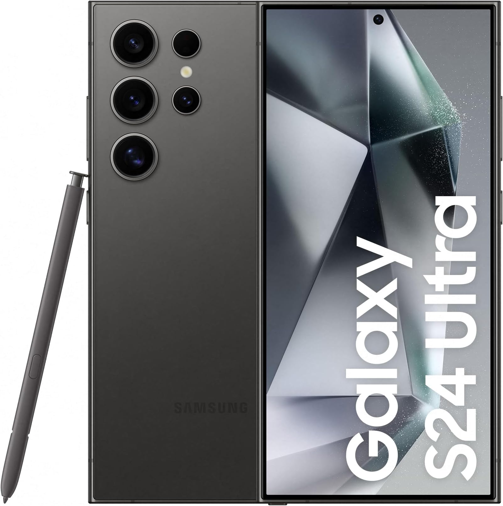 Smartphone Samsung Galaxy S24 Ultra Galaxy AI Selfie de 12MP Tela de 6.8" 1-120Hz 256GB 12GB RAM - Titânio Preto