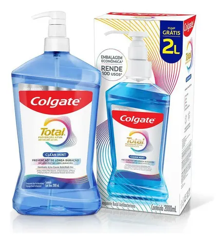 Enxaguante Bucal Colgate Total 12 Clean Mint 2000ml
