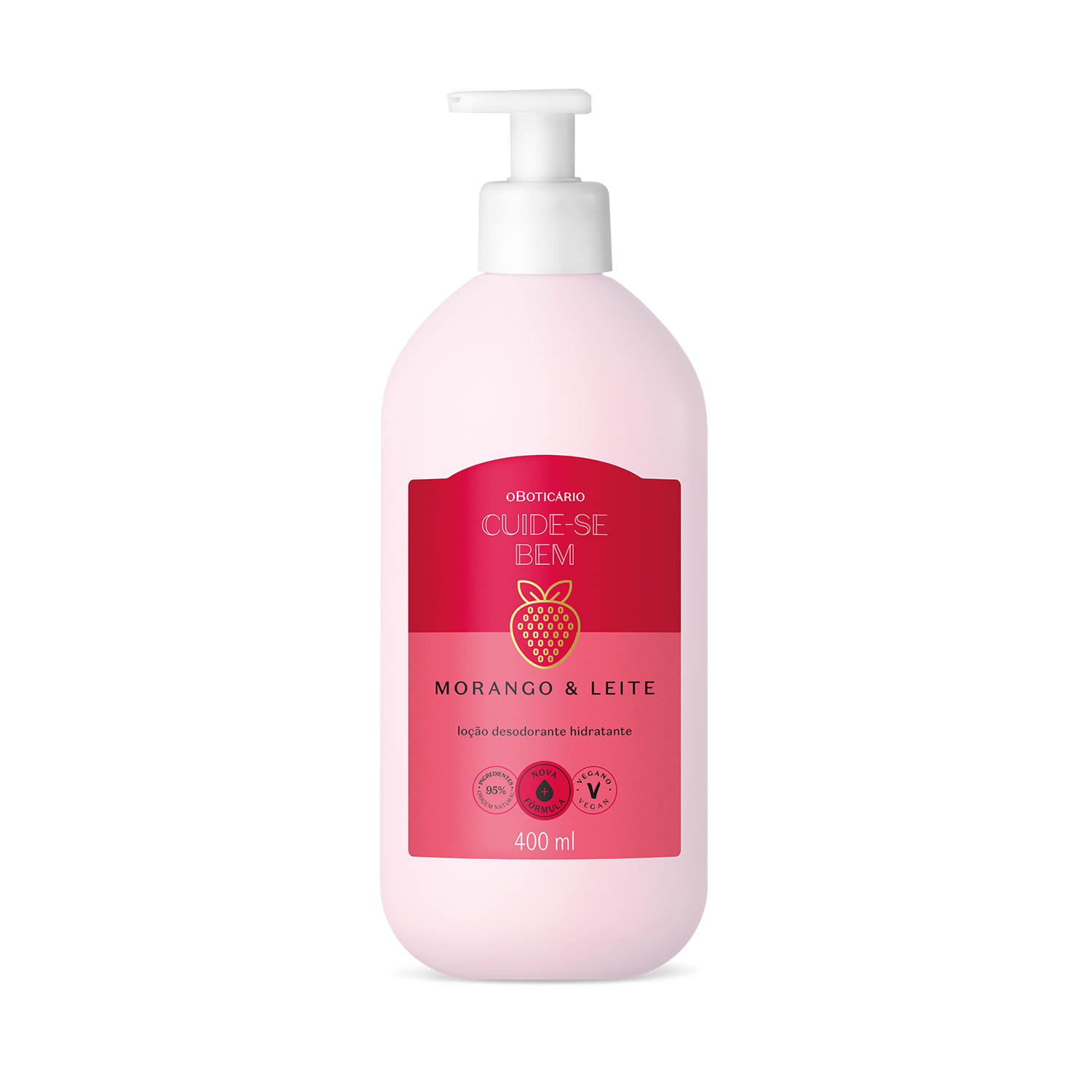 Hidratante Cuide-se Bem Morango E Leite 400ml O Boticário