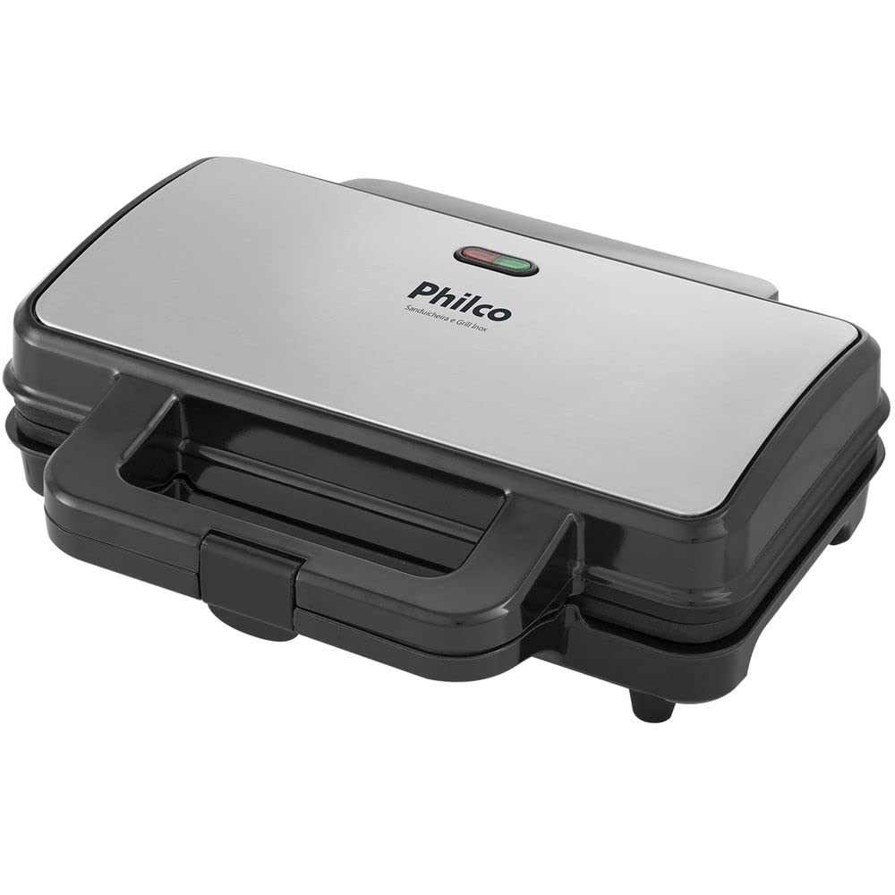Sanduicheira E Grill, Inox Pgr02i, Preto, 220V, Philco