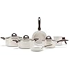 Brinox - Jogo de Panelas Antiaderente Ceramic Life 6 Peças Smart Plus - Vanilla