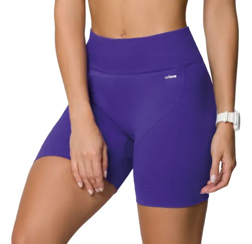 Short Academia Feminino Poliamida Selene Zero Transparência