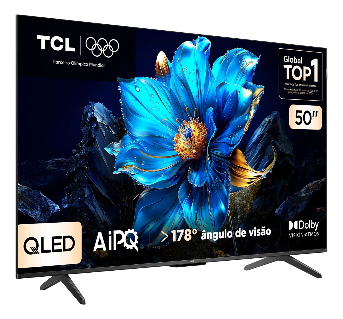 Smart Tv Tcl 50 Polegadas Qled 4k P7k Wifi Bluetooth Google