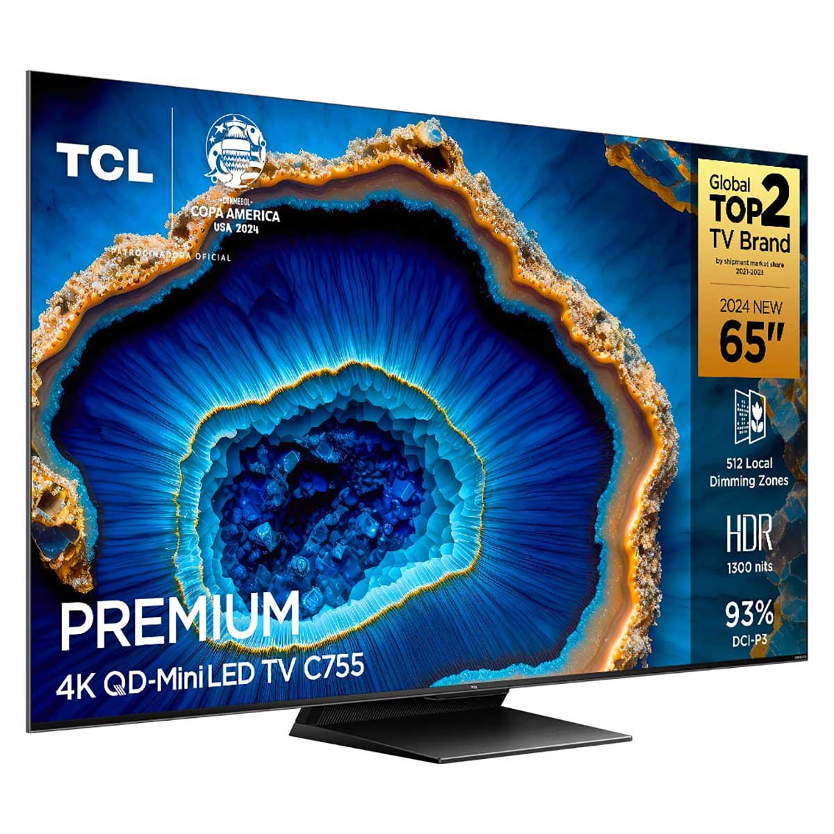 Smart TV TCL 65 Polegadas QLED 4K P7L WiFi Bluetooth Google TV HDR10+ 120 Hz VRR AIPQ 65P7L