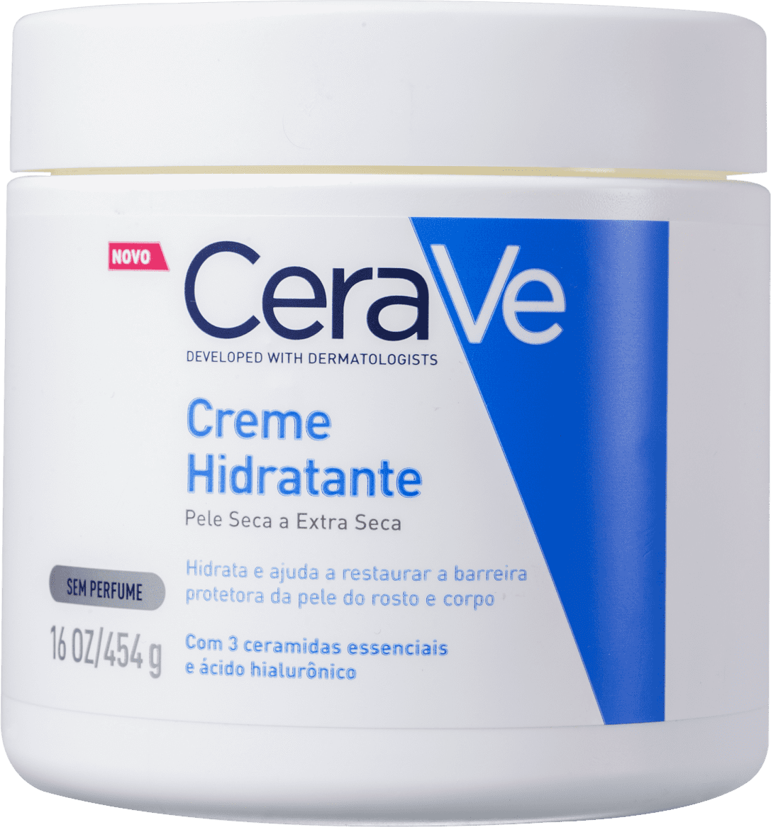 Creme Hidratante Corporal e facial para Pele Seca a Extra Seca Sem Perfume 454g CeraVe