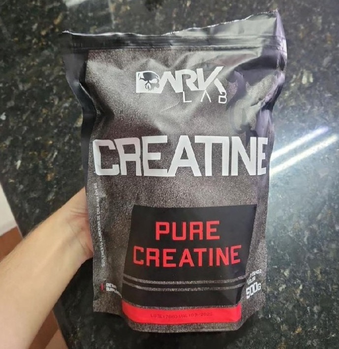 Creatina Monohidratada Pura 500g Dark Lab Unidade Sem Sabor
