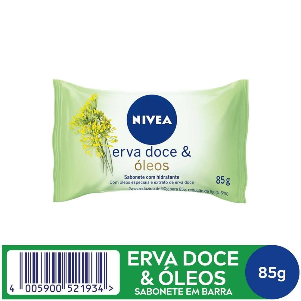 Sabonete Em Barra Dove Erva-doce 90g 6 Unidades