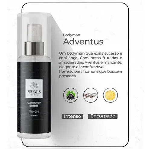 Kit Body Splash Masculino Infalivel + Enigma + Banker + Adventus 200ml - Primacial Perfume Amadeirado