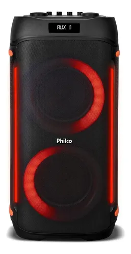 Caixa Som Philco Extreme 1200w Connection Tws Pcx6900 2 Mic Preto 127/220v