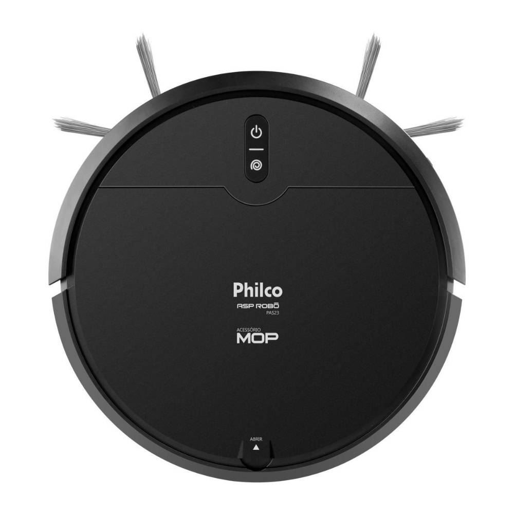 Aspirador Robô Philco 3 Em 1 PAS23 | Com MOP, Preto, Bivolt