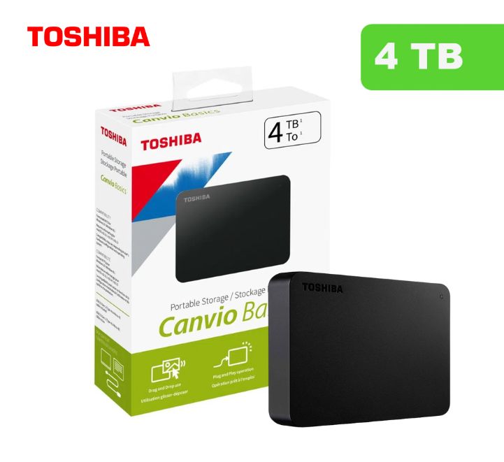 HD Externo Toshiba Canvio Basics 4TB Preto