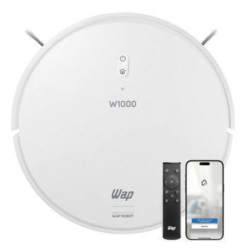 Robô Aspirador de Pó WAP Robot W1000 Branco e Turquesa Bivolt