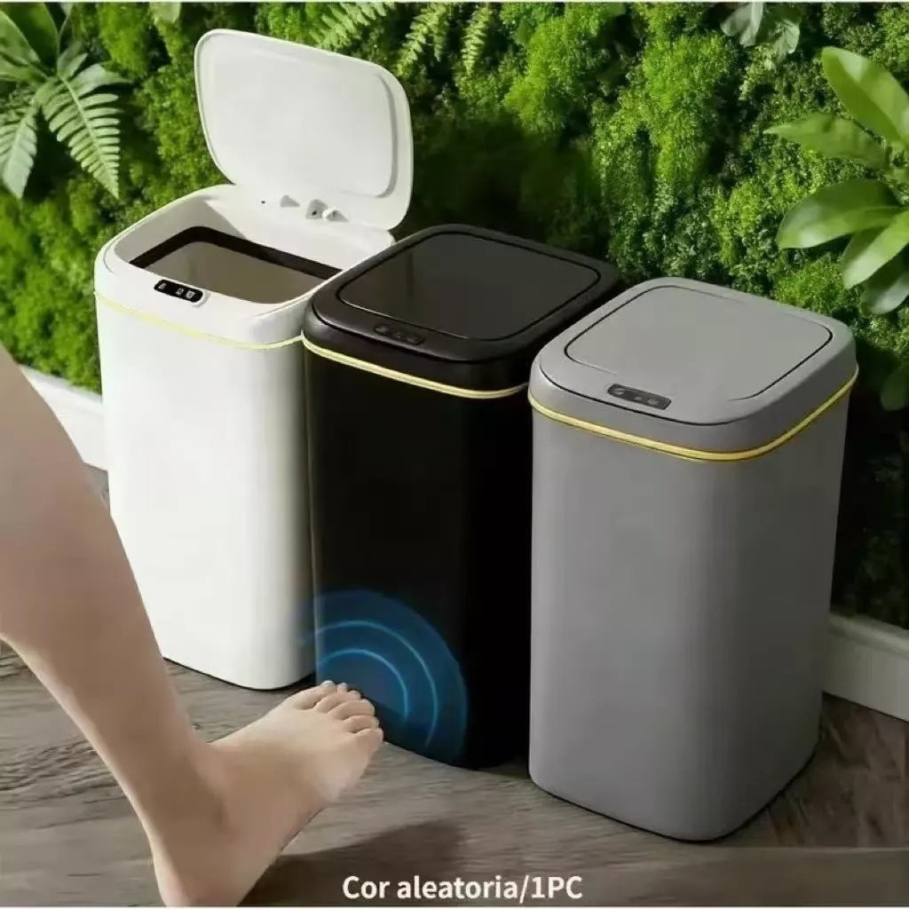 Lixeira Inteligente 16 L Com Sensor Automático