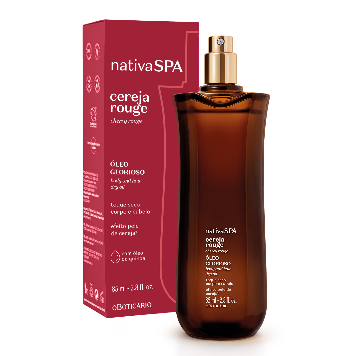 O Boticário Nativa Spa Cereja Rouge Óleo Hidratante Corporal