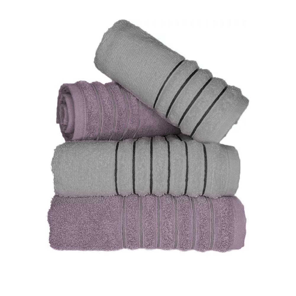 Kit 04 Toalhas Rosto Premium - Macia Confortável Laune Haus Sortidas Lisa