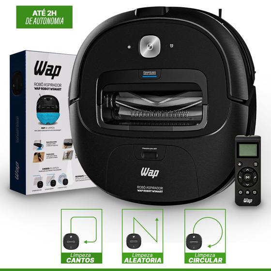 WAP Robô W100 3 em 1 - 250ml - Aspirador Automático com Antiqueda