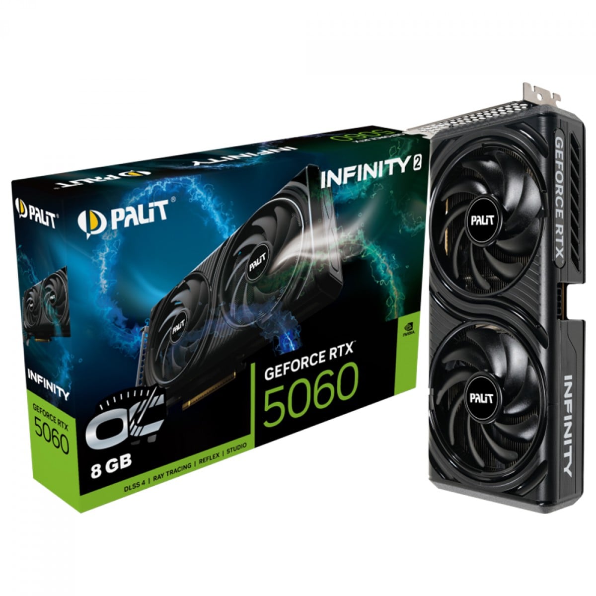 Placa De Vídeo Nvidia Geforce Palit Rtx5060 8GB Infinity2 Oc