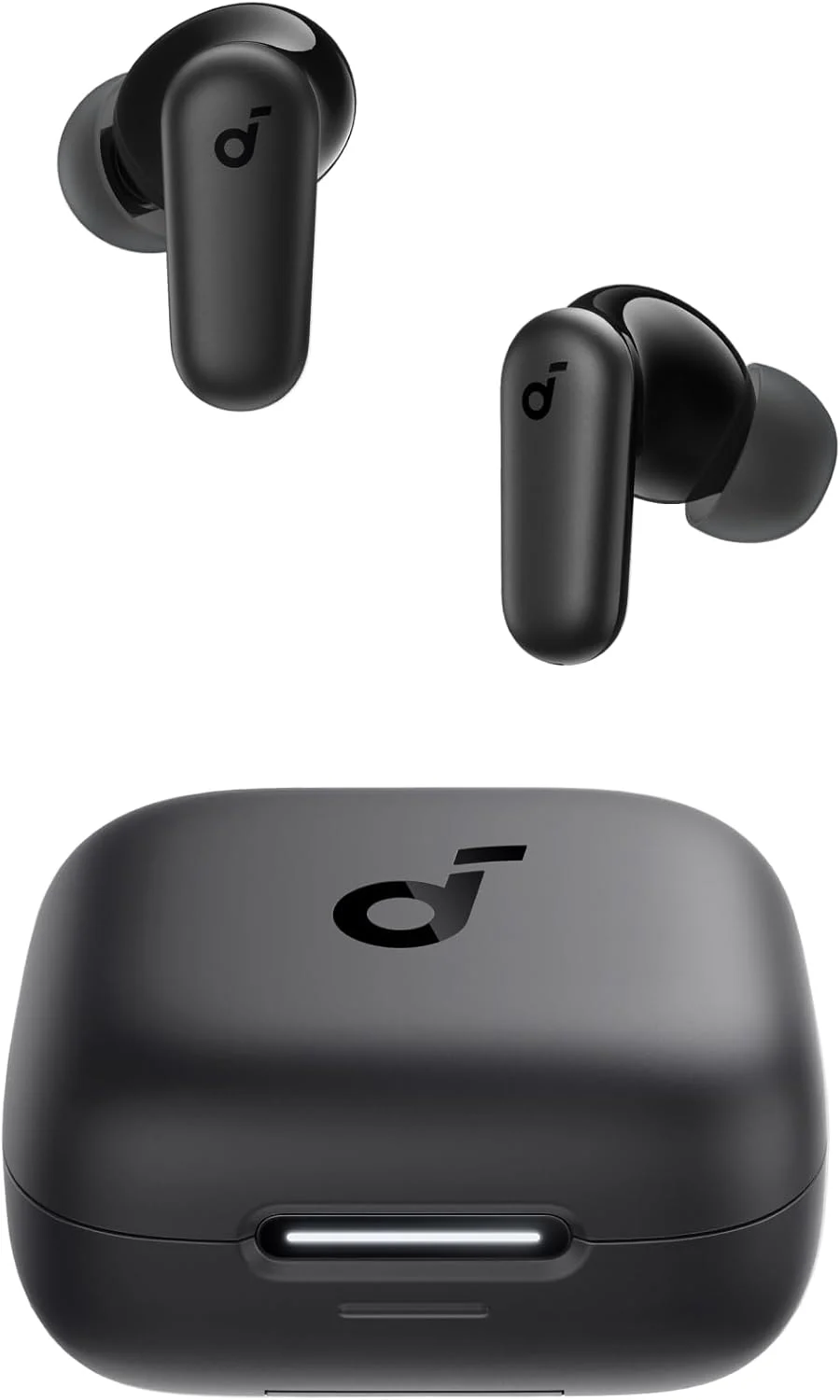 Fone de Ouvido Bluetooth 5.4 soundcore P30i da Anker, Cancelamento de Ruído Adaptativo, Graves Poderosos, 45H de Reprodução, Estojo 2-em-1 com Suporte para Smartphone, IP54, Fone sem fio TWS, Branco