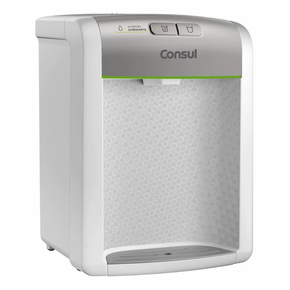 Purificador De Água Consul Refrigerado Natural E Gelada Com Proteção Antibactérias Bivolt Consul Branco - Cpb34asvna