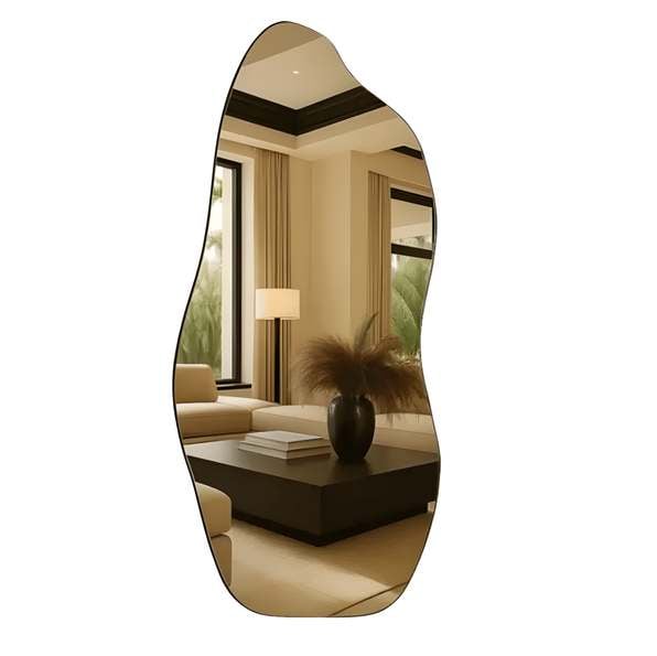 Espelho Lopazzi Orgânico Magnus 90cmx40cm Corpo Inteiro Pinterest Polido - Suporte