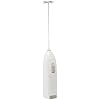 LYOR - Mini Mixer Misturador Elétrico para Bebidas - Inox e Plástico Branco - Eficiente e Compacto para Batidas e Mist