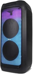 Caixa De Som Acústica Philco Pcx10101, 2000w Rms, Bateria Interna (até 20h), Bluetooth E Tws, Preto - 56603810