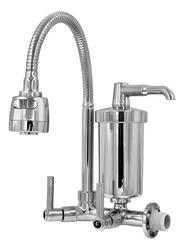 Torneira De Cozinha Duplo Comando Filtros Duh Gourmet 1175 Com Filtro De Água Prateado Acabamento Cromado