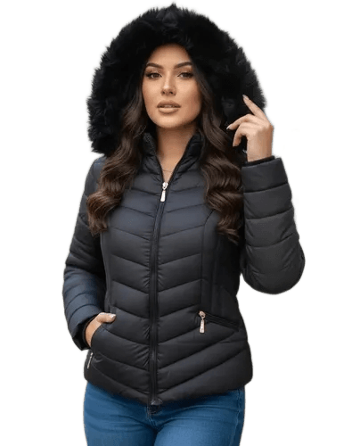 Jaqueta Blusa Feminina Puffer Forrada Impermeável Inverno