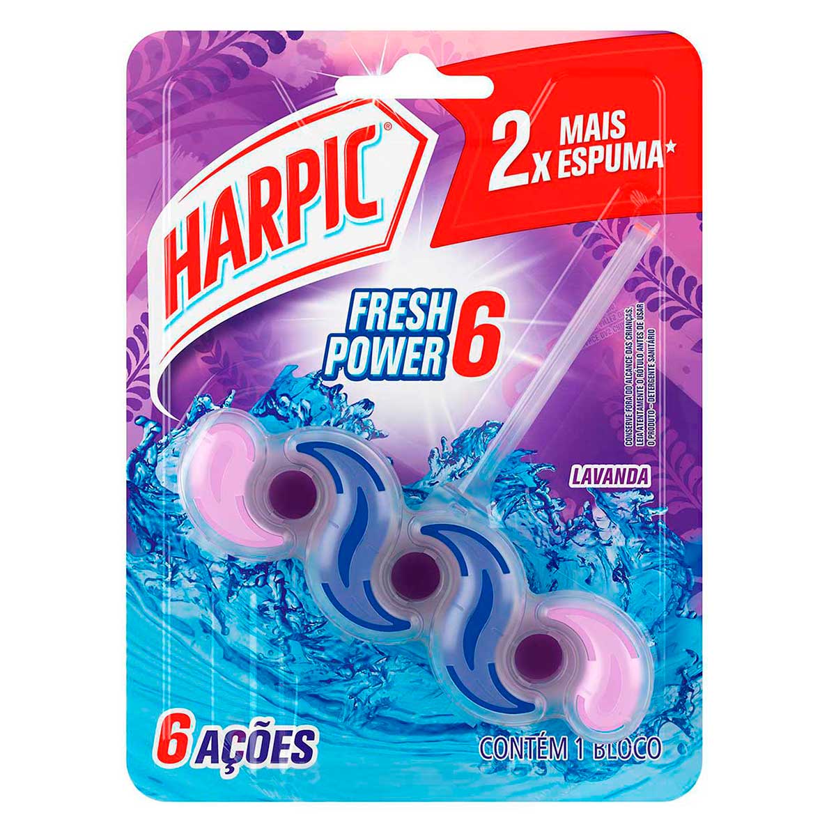 Harpic Fresh Power 6 Desodorizador Sanitário Lavanda
