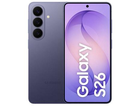 Samsung Galaxy S26 Violeta 5G 256GB Galaxy AI 6,3" 12GB RAM Câm Tripla 50+12+10MP Bateria 4300mAh Dual Chip