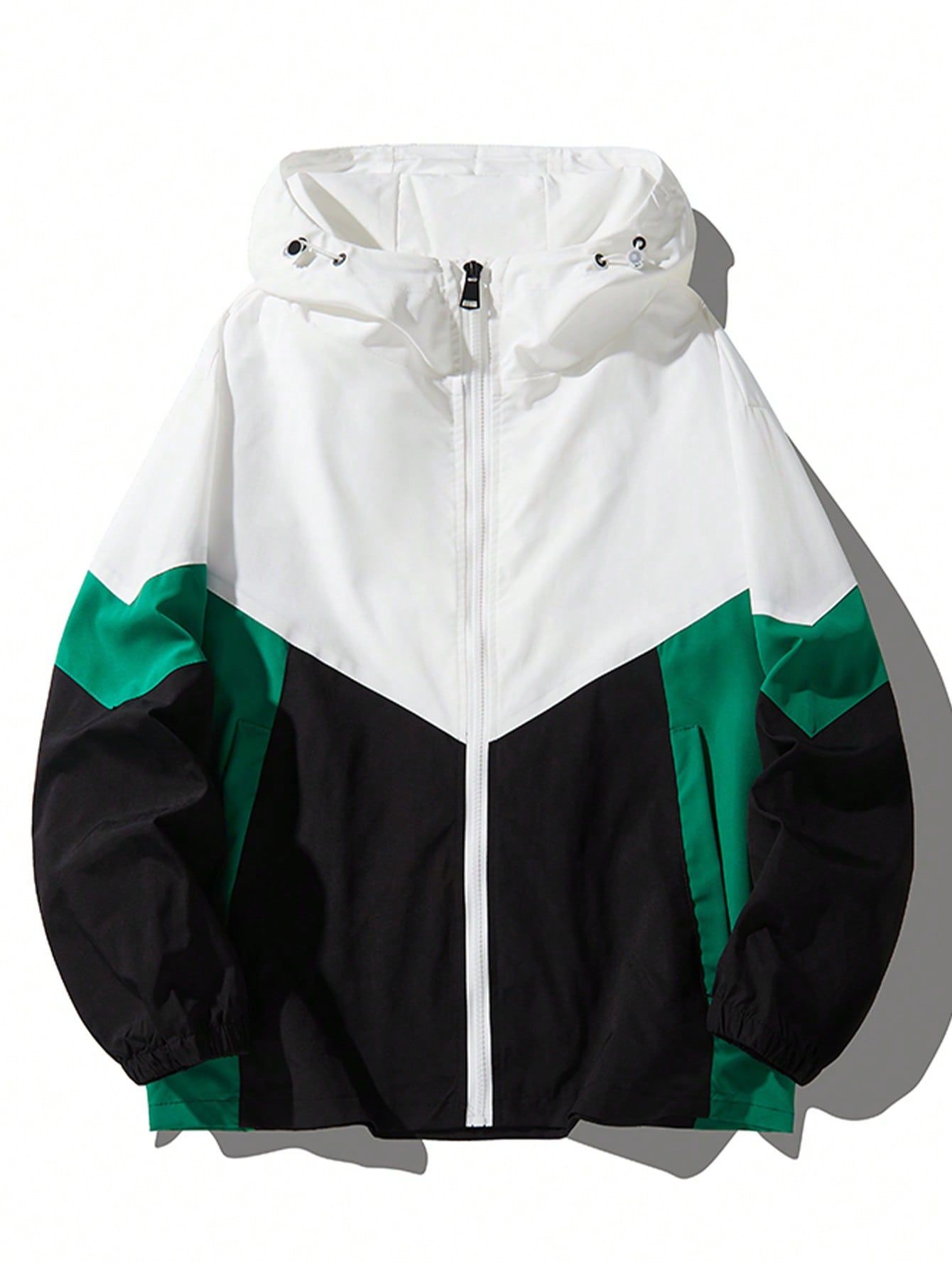 Jaqueta Corta-Vento Masculina Casual Streetwear