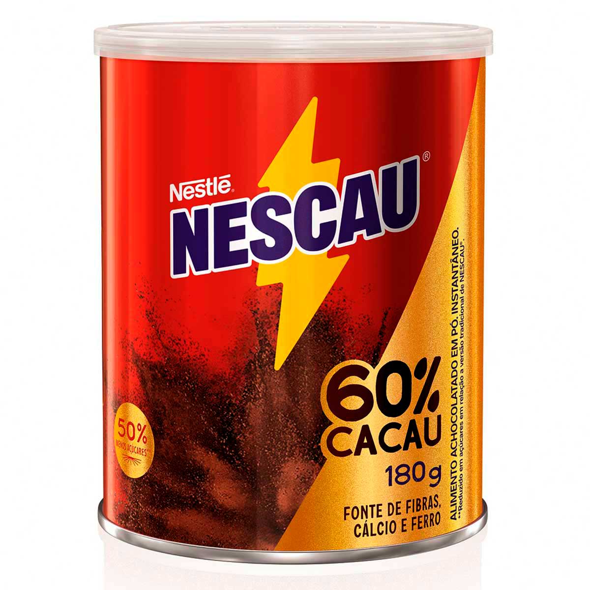 Achocolatado Em Pó Nescau 60% 180g