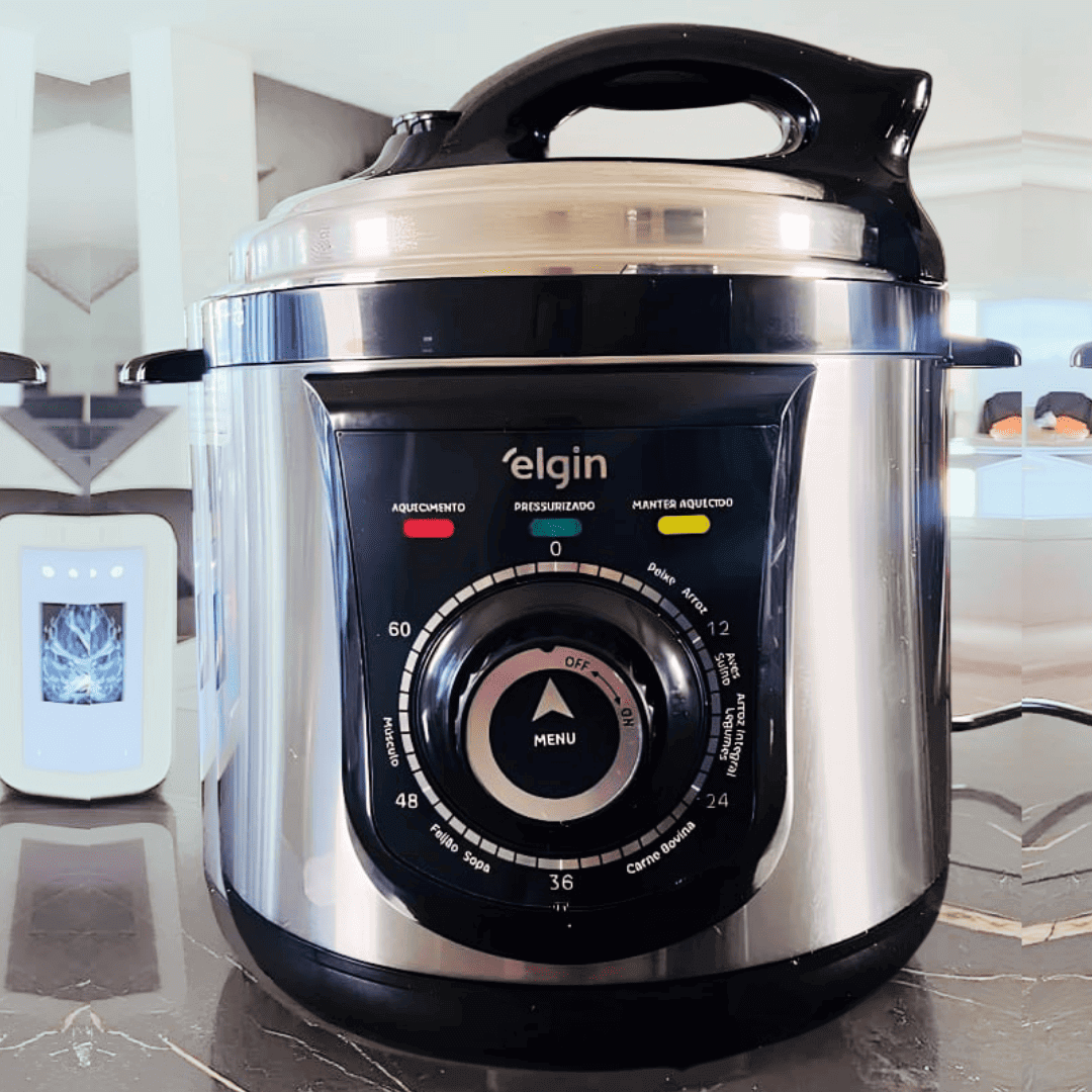 Panela Pressão Elétrica Elgin 42ppr 4 Litros 840w Aço Inox