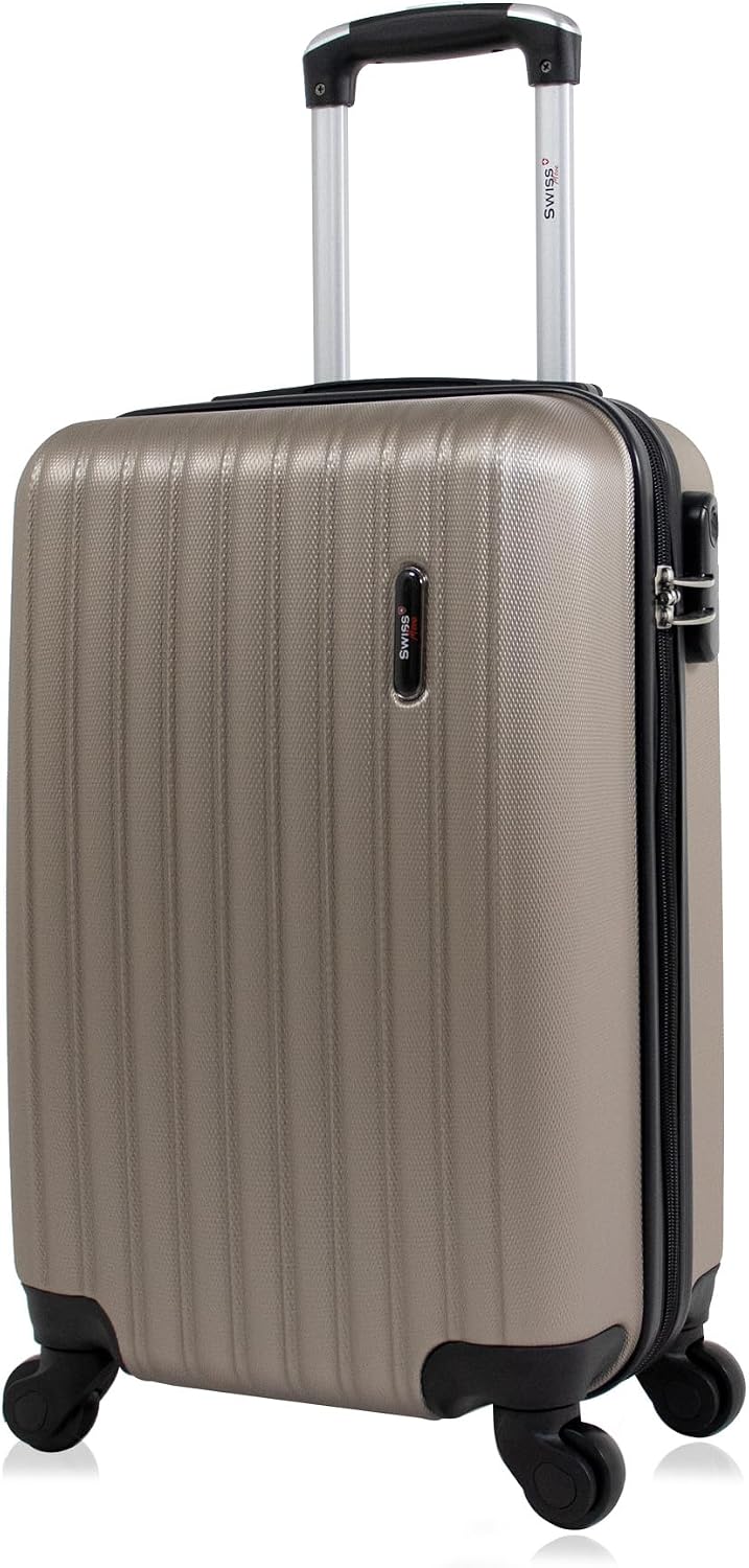 Mala de bordo 10kg pequena Londres Swiss Move Champagne