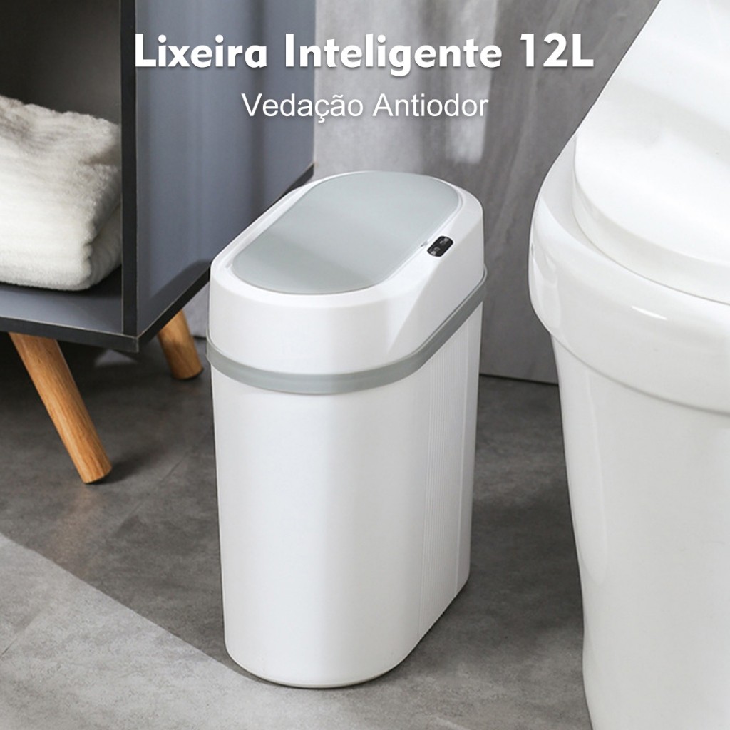 Lixeira Automática 12 Litros-Sensor Infravermelho