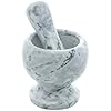 Pilão De Mármore Com Socador Cinza 11cm X 11cm - Wolff