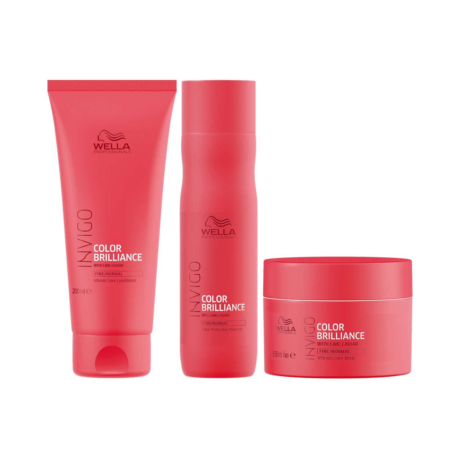 Kit Wella Brilliance Sh 250ml + Cond 200ml + Másc 150ml