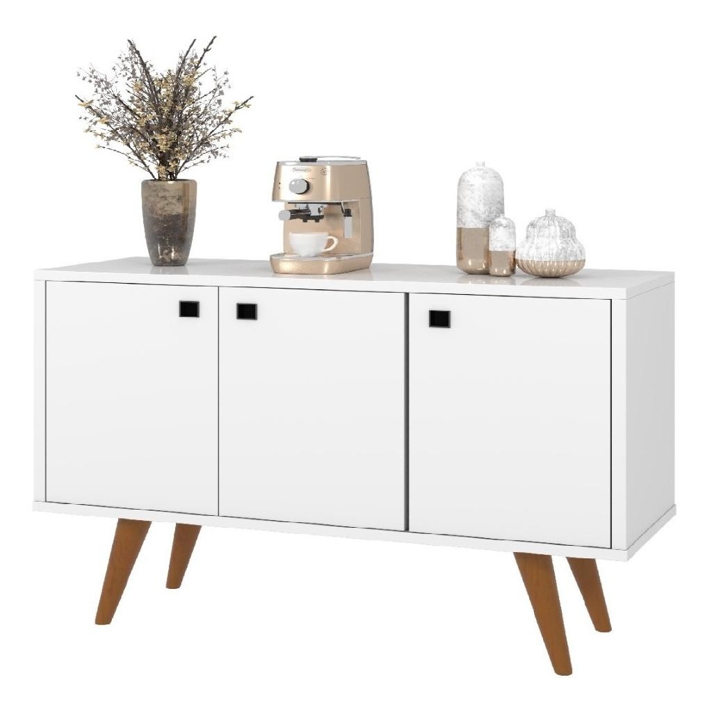 Buffet Balcão Armário Cozinha Estilo Vintage P/ Microondas
