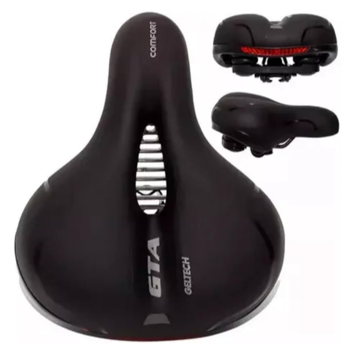 Banco Bicicleta Selim Bicicleta Gta Comfort Gel Tech Refletor Elastomero