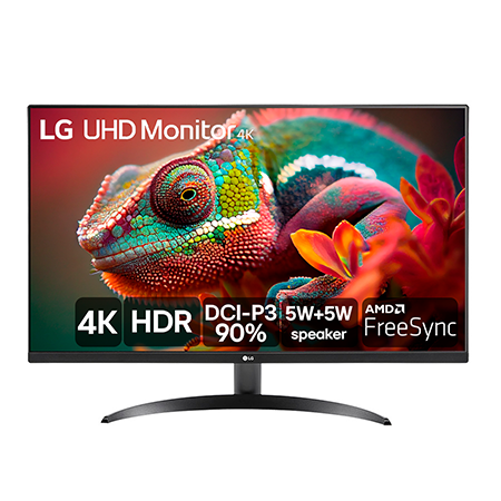 Monitor LG Ultra UHD 32'' 4K HDMI HDR10 AMD Free Sync MaxxAudio Dynamic Action Sync Black Stabilizer