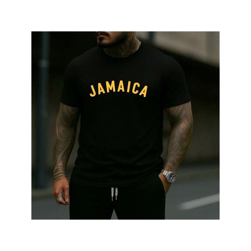 Camiseta Masculina Algodão 100% Premium Leve Respirável Design Minimalista Camisa Básica Estampada