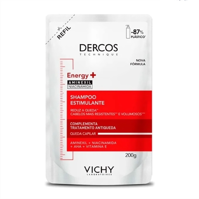 Shampoo Antiqueda Estimulante com Aminexil, Dercos Energy+ Vichy, 200g