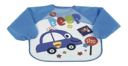 Kababy Standard Babador, Azul (Carrinhos), 6+ Meses